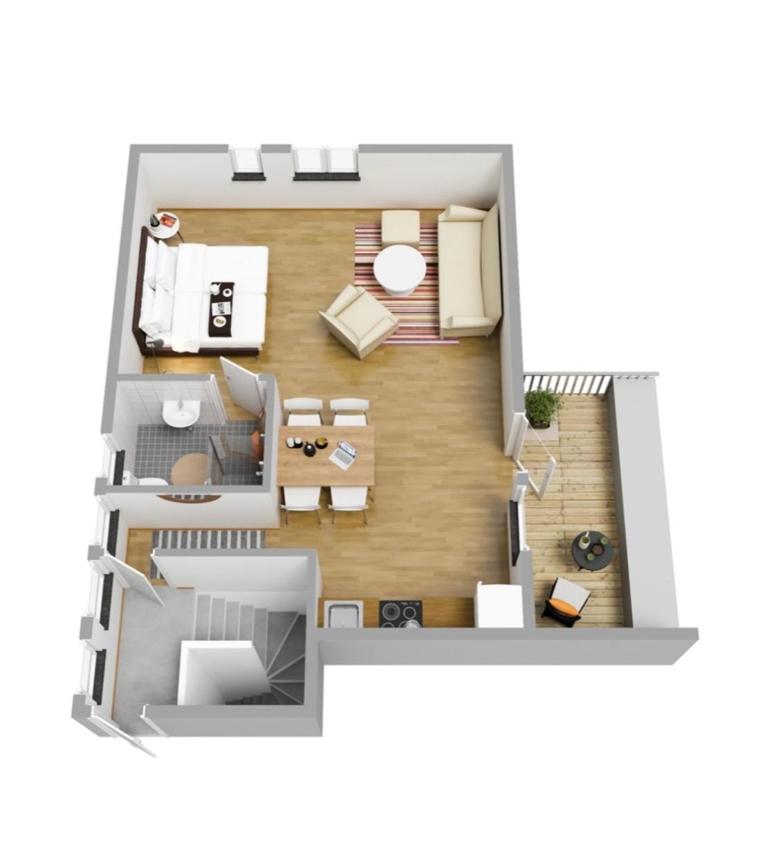 Hamnhuset Bjoerkoe Apartment Bjorko  Екстериор снимка